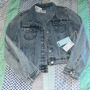 Ci Sono Acid Wash Denim Jacket